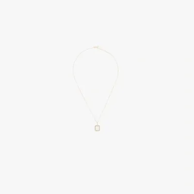 Mateo 14k Yellow Gold B Initial Diamond Necklace