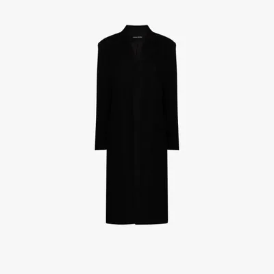 Kwaidan Editions Single-breasted Wool Coat In Black