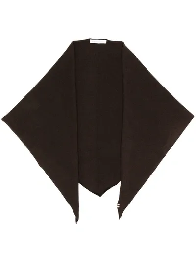 Extreme Cashmere Ribbed Knit Scarf In Braun