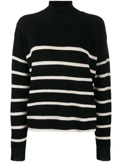 Nude Striped Wool Jumper In Black