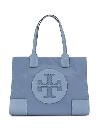 Tory Burch Logo Tote Bag In Blue