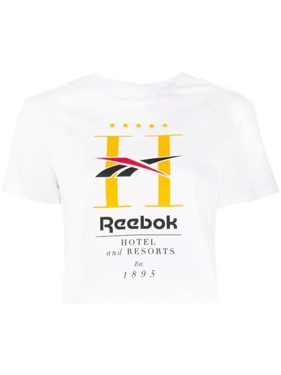 Reebok Classic Hotel Cropped T-shirt In White