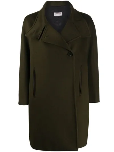 Alberto Biani Button-front Coat In Green