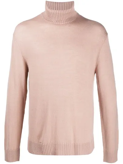 Jil Sander Turtleneck Jumper In Pink