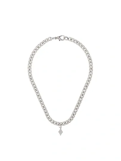 Marcelo Burlon County Of Milan Cross Pendant Necklace In Metallic