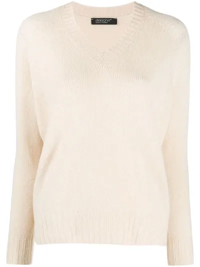 Aragona V-neck Jumper In Neutrals