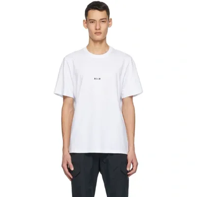 Msgm Micro Logo Short-sleeve T-shirt In White