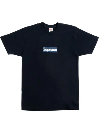 Supreme Yankee Box-logo T-shirt In Black