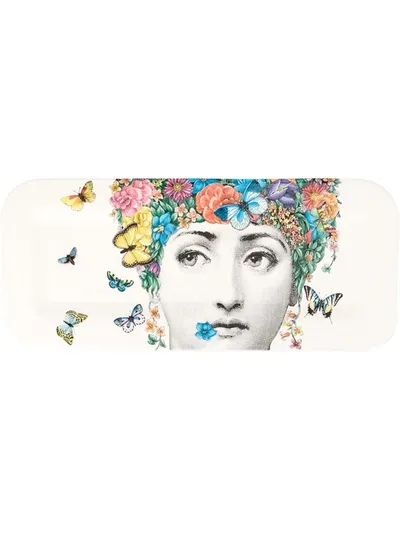 Fornasetti Fior Di Lina Tray In White