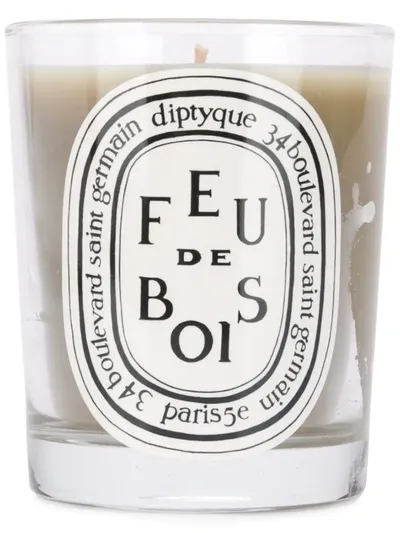 Diptyque Feu De Bois Scented Candle, 190g In Green