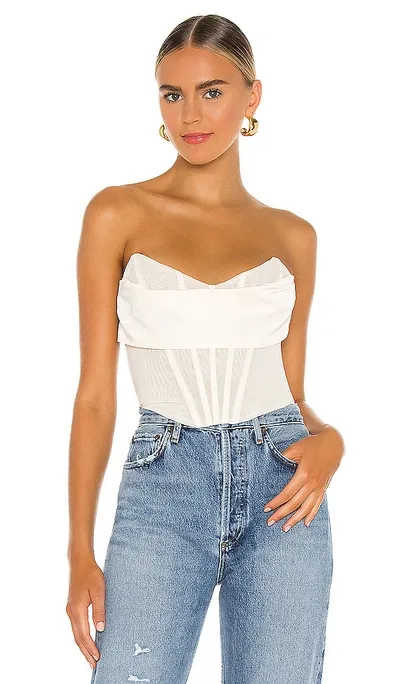 Nbd Hailee Bustier Top In Ivory