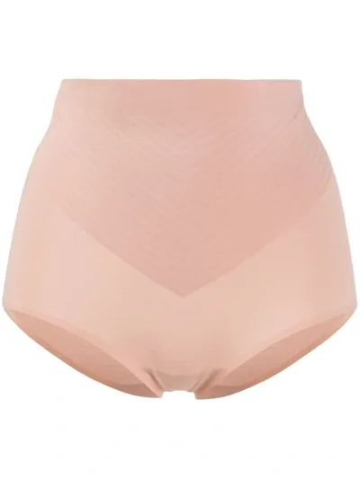 Wolford 3w Shaping High-waisted Briefs In Rose