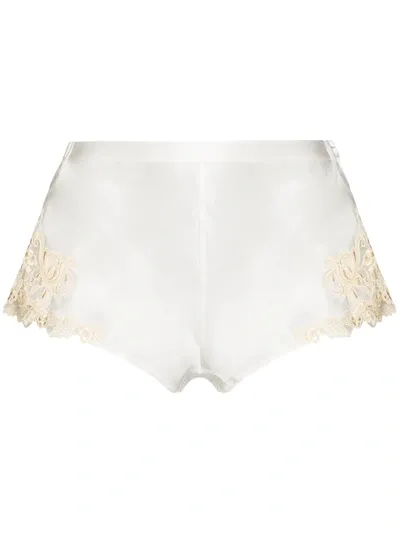 La Perla Maison Silk French Knickers In White