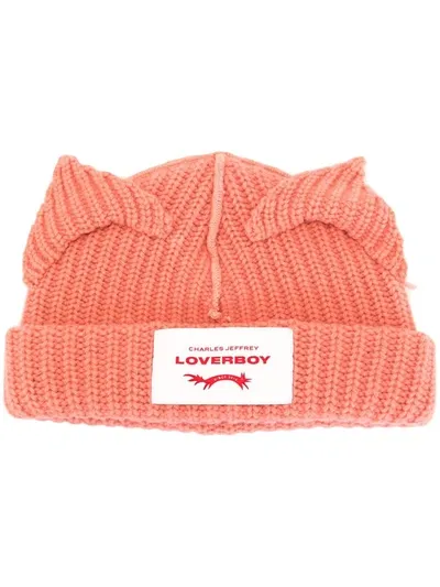 Charles Jeffrey Loverboy Chunky Knit Beanie In Pink