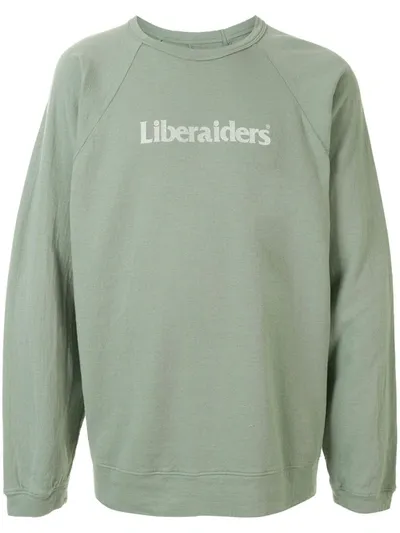 Liberaiders Logo Print Sweatshirt In Green