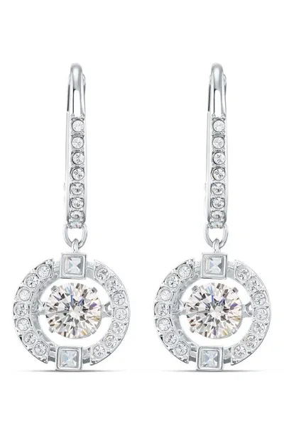 Swarovski Sparkling Dance Drop Earrings - Atterley In Neutral