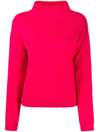 Majestic High-neck Jumper In Pink