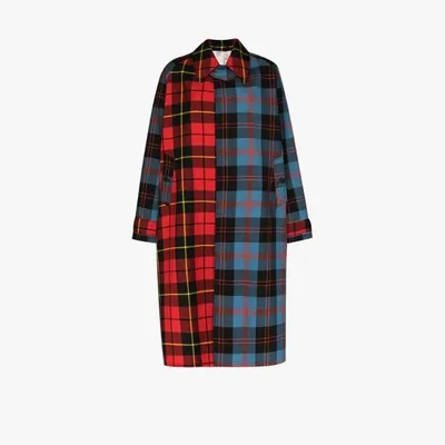 Charles Jeffrey Loverboy X Browns 50 Tartan-check Oversized Coat In Blue