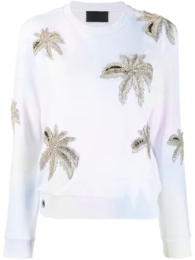 Philipp Plein Aloha Plein Sweatshirt In Blue