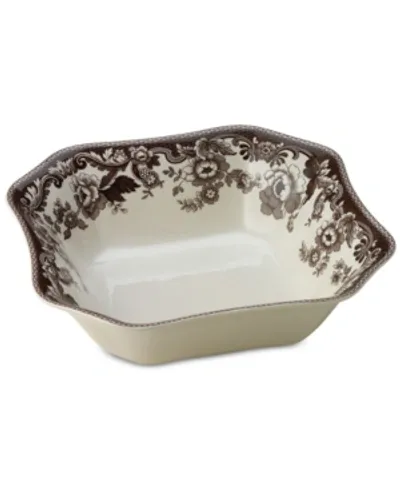 Spode Delamere Square Serving Bowl In Brown