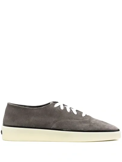 Fear Of God X Ermenegildo Zegna Suede Sneakers In Grey