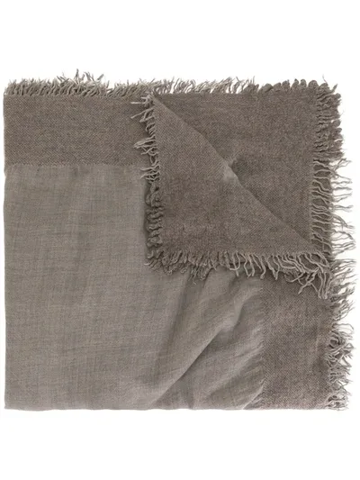 Faliero Sarti Frayed Edge Scarf In Grey