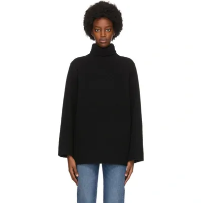 Totême Toteme Cambridge Wool And Cashmere Sweater In Black