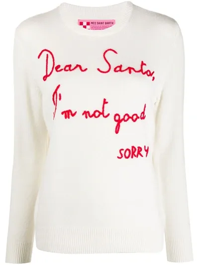 Mc2 Saint Barth Dear Santa Jumper In White