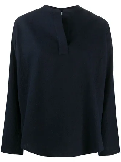 Sofie D'hoore Braga Wowa Wool Top In Blue