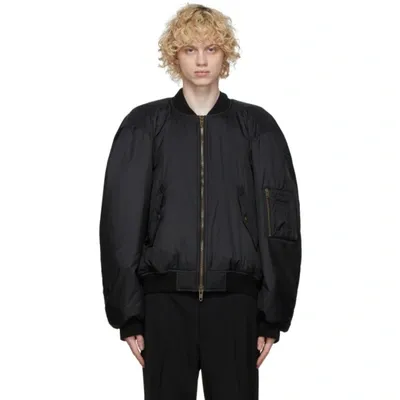 Miu Miu Black Steroid Bomber Jacket