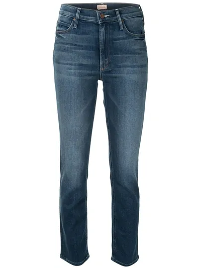 Mother The Dazzler Mid-rise Jeans In Blue