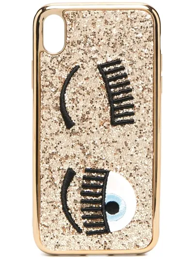 Chiara Ferragni Flirting Iphone Xr Case In Gold