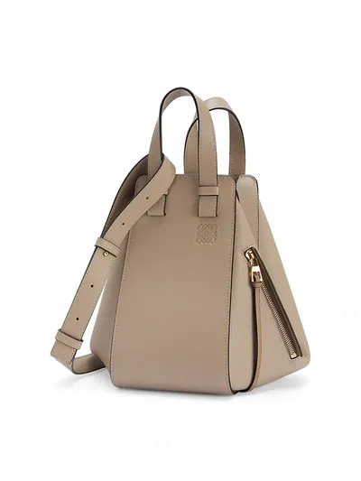 Loewe Small Hammock Top-handle Bag In Sand