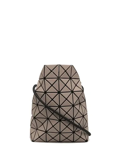 Bao Bao Issey Miyake Geometric Panelled Bucket Bag In Brown