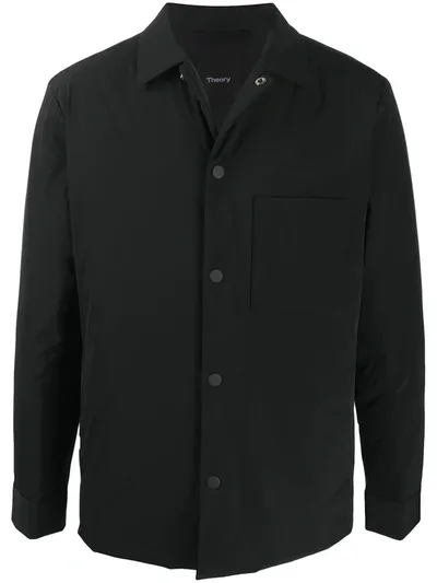 Theory Padded Shirt Jacket In Black