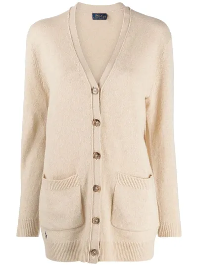 Polo Ralph Lauren Relaxed Knit Cardigan In Neutrals