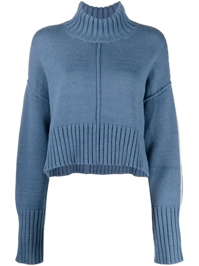 Peter Do Fine-knit Visible-seam Jumper In Blue