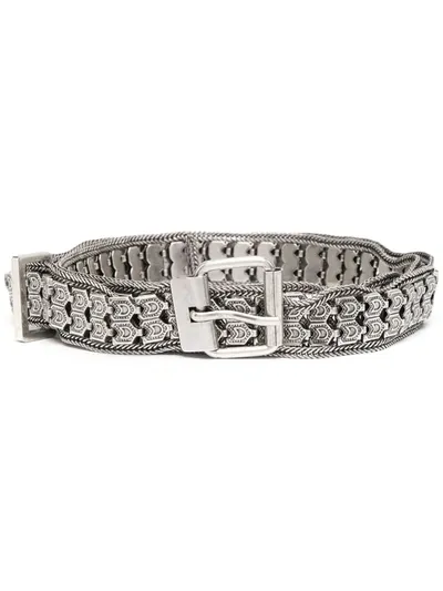 Ba&sh Babel Brass Belt In Silver