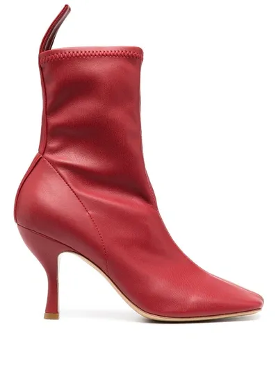 Gia Couture Soraya Ankle Boots In Red