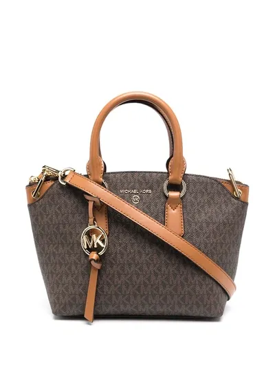 Michael Michael Kors Monogram-pattern Tote Bag In Brown