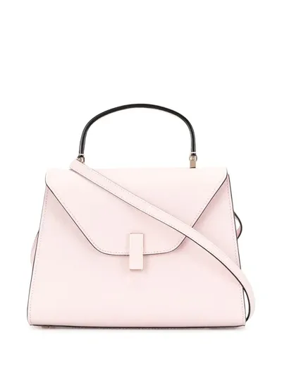 Valextra Contrast-trim Tote Bag In Pink