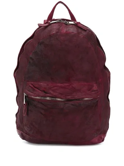 Giorgio Brato Crinkle Backpack In Red