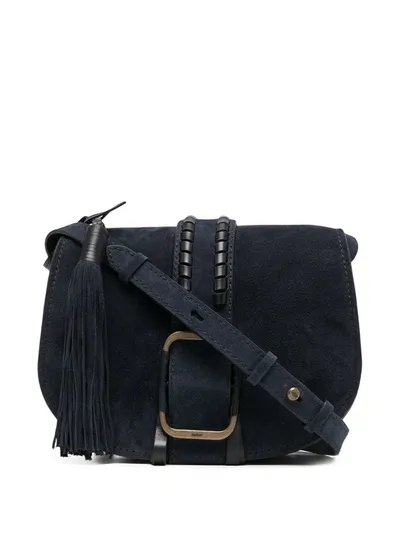 Ba&sh Teddy Saddle Cross-body Bag In Blue