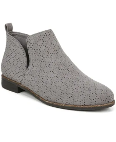 Dr. Scholl's Rate Perforated Bootie In Dark Shadow Grey