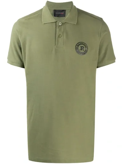 John Richmond Logo-print Polo Shirt In Green