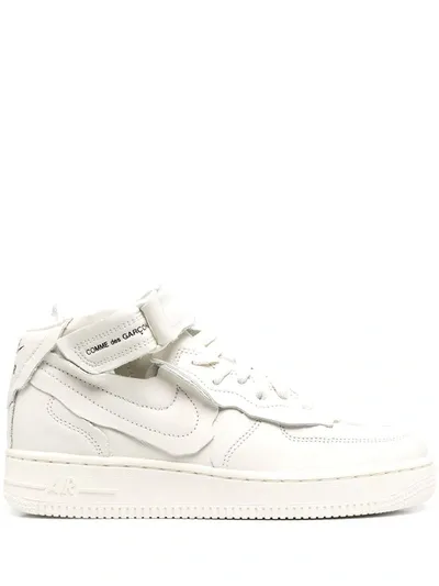 Comme Des Garçons Air Force 1 Mid-top Trainers In White