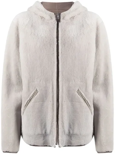 Liska Reversible Shearling Jacket In Neutrals