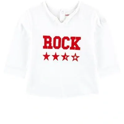 Zadig & Voltaire Babies' Slogan Long-sleeve Top In White