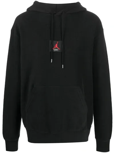 Jordan Logo Patch Hoodie In Black