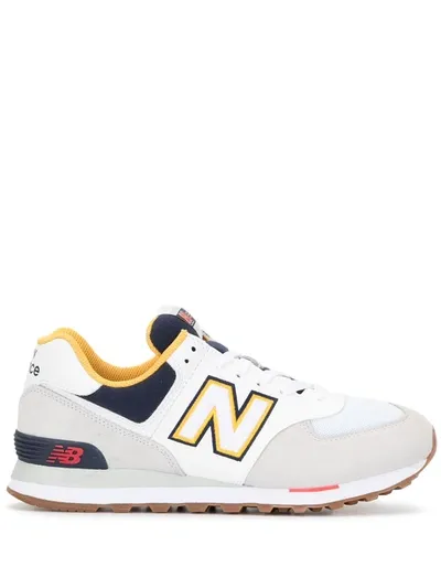 New Balance Panelled Logo Patch Sneakers In Multicolour